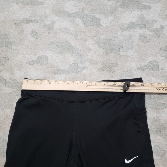 Nike Leggings Womens Small Black Capri Dri-Fit Pull On - Picture 4 of 13